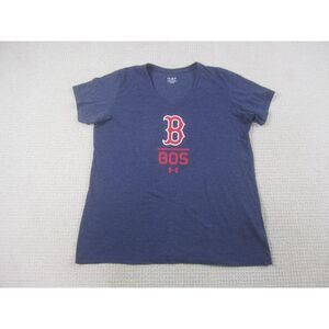 Boston‎ Red Sox Shirt Mens XL Blue MLB Baseball Short Sleeve Graphic Print